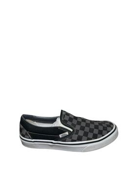 Vans Checkerboard Slip-On in Black and Gray women’s size 8